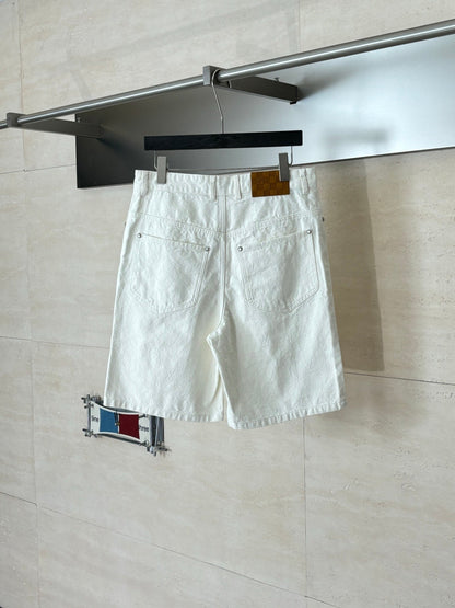 260323 New top-quality jacquard custom fabric denim shorts