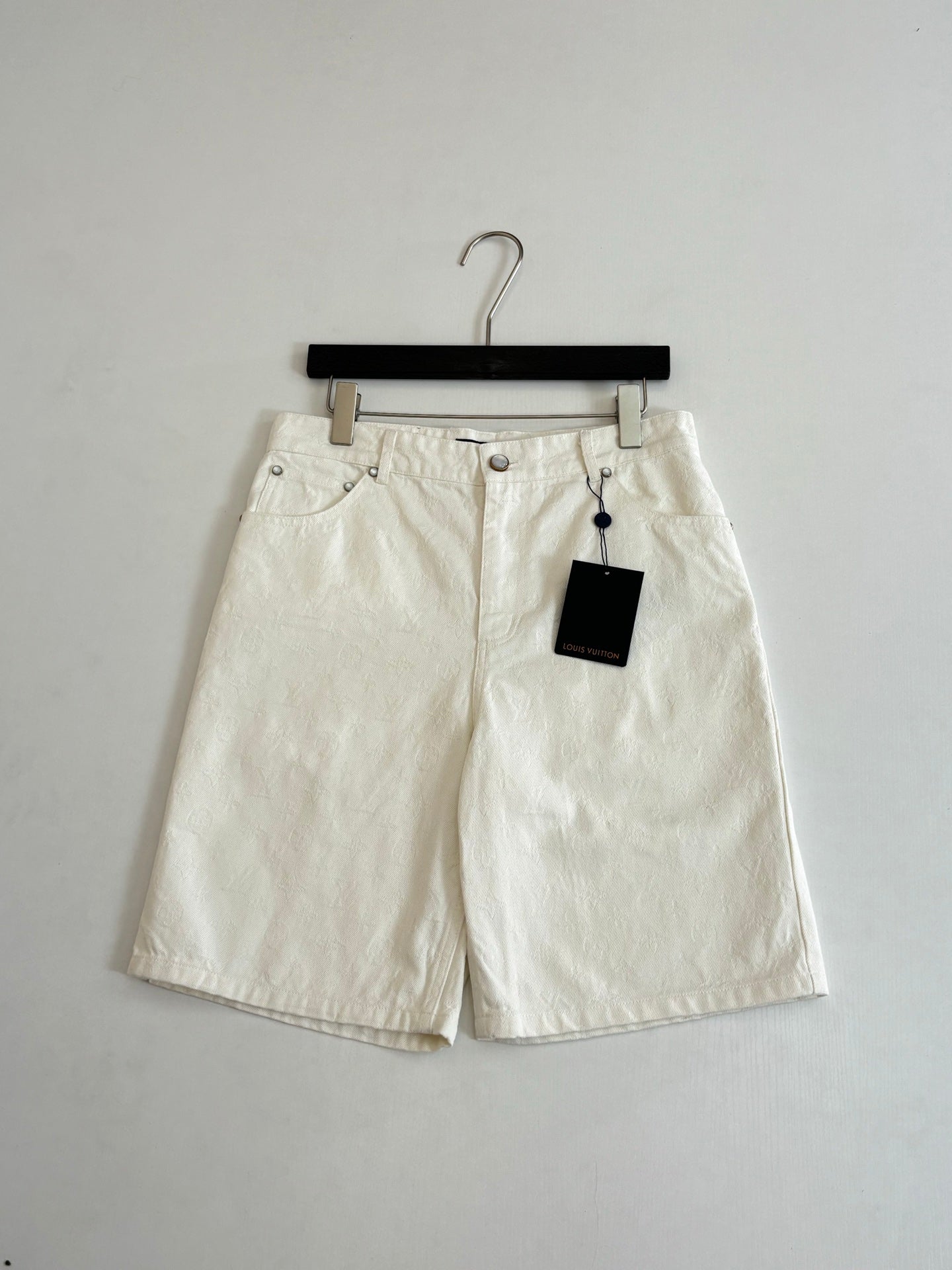 260323 New top-quality jacquard custom fabric denim shorts