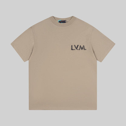 260323 New high-quality drawstring embroidered T-shirt