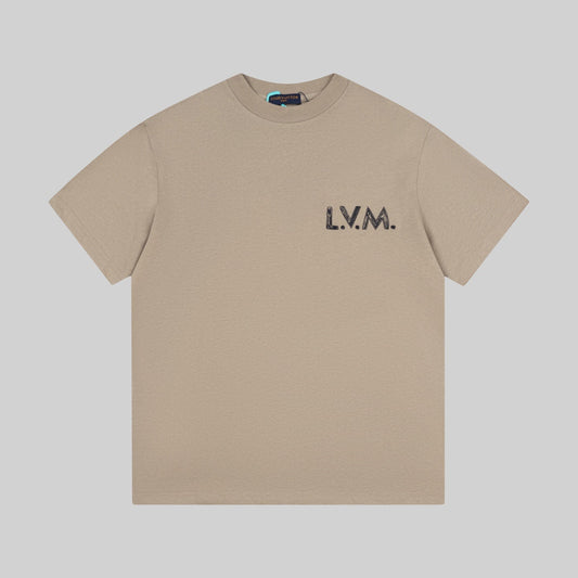 260323 New high-quality drawstring embroidered T-shirt