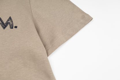 260323 New high-quality drawstring embroidered T-shirt