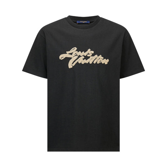260323 New high-quality Rafi grass rope embroidered T-shirt