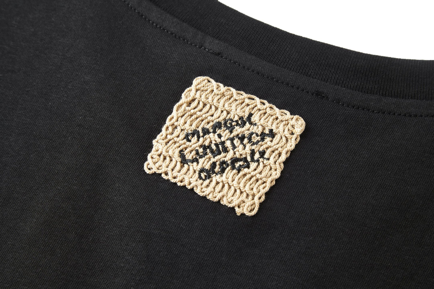 260323 New high-quality Rafi grass rope embroidered T-shirt