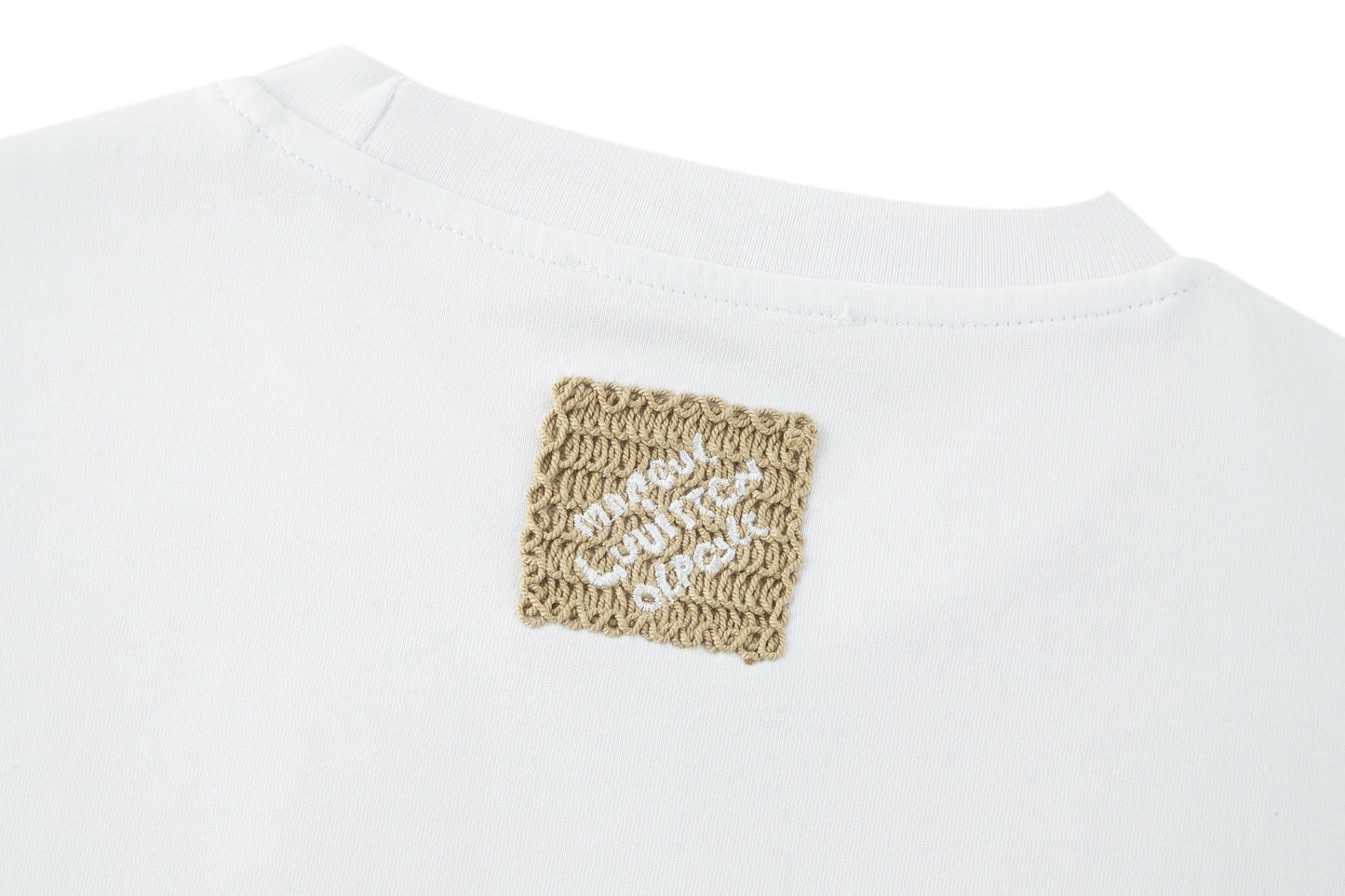 260323 New high-quality Rafi grass rope embroidered T-shirt