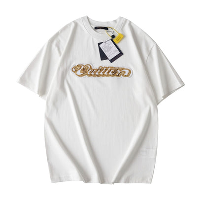 260323 New high-quality sequined and embroidered decorative T-shirt