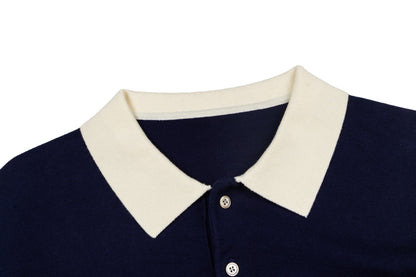 260323 New top-quality, flawlessly crafted bellflower embroidery wool-polyester POLO