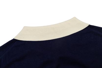 260323 New top-quality, flawlessly crafted bellflower embroidery wool-polyester POLO