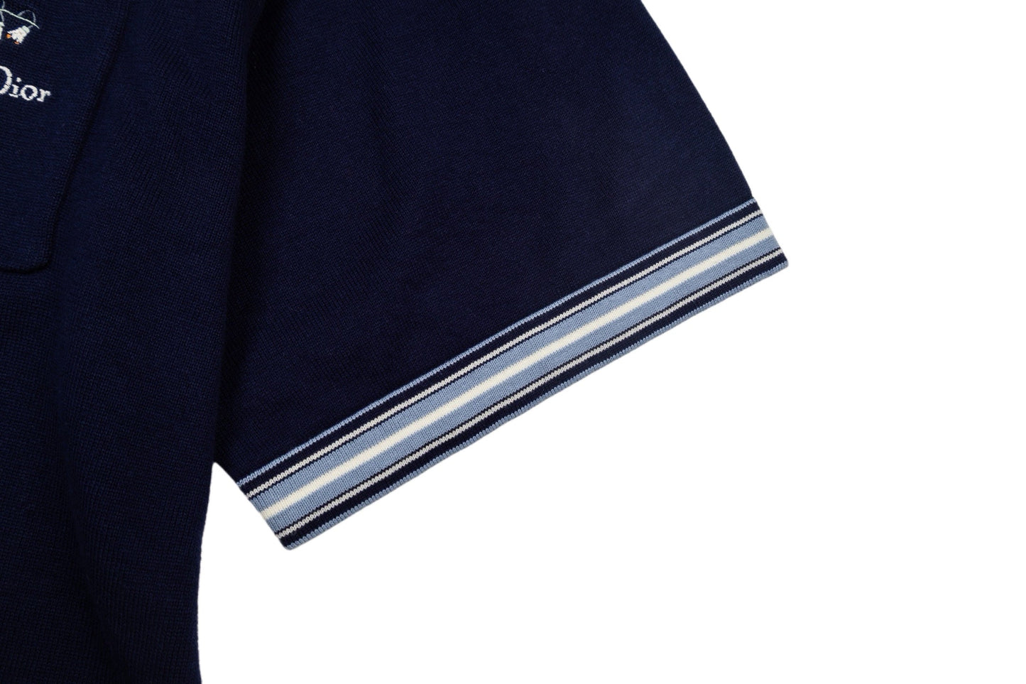 260323 New top-quality, flawlessly crafted bellflower embroidery wool-polyester POLO