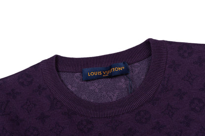 260323 New top-quality, flawlessly crafted, textured jacquard gradient wool sweater with subtle patterns