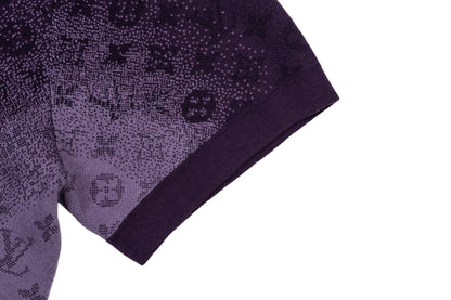 260323 New top-quality, flawlessly crafted, textured jacquard gradient wool sweater with subtle patterns
