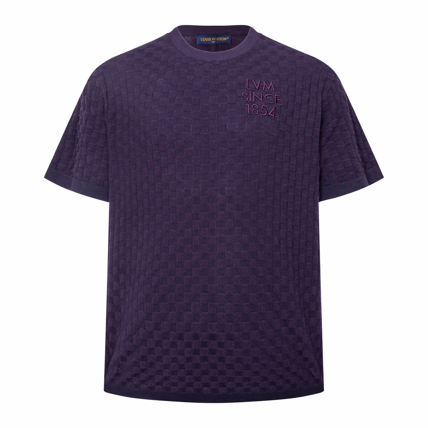 260323 New top-quality, flawlessly crafted woolen custom-made checkered T-shirt