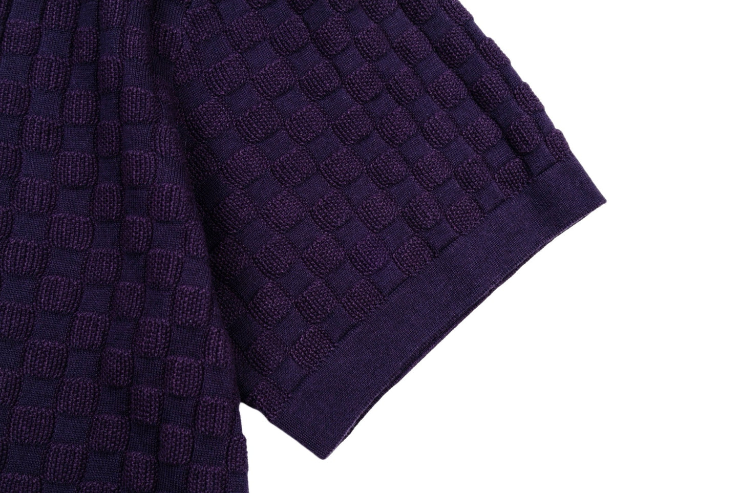 260323 New top-quality, flawlessly crafted woolen custom-made checkered T-shirt