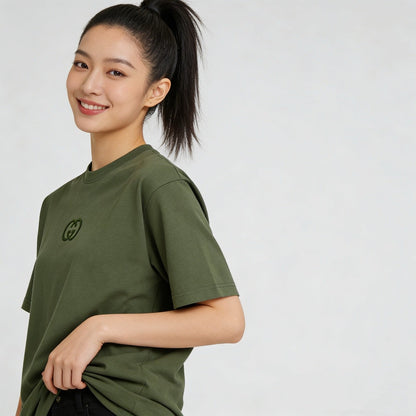 260323 New high-quality 3D three-dimensional embroidery fabric T-shirt