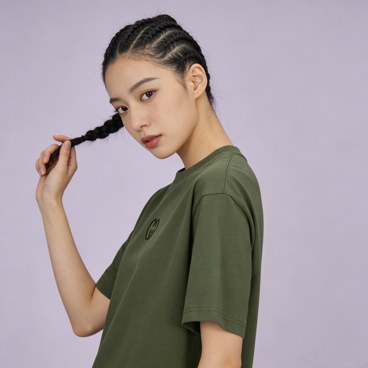 260323 New high-quality 3D three-dimensional embroidery fabric T-shirt