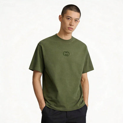 260323 New high-quality 3D three-dimensional embroidery fabric T-shirt