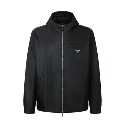 260323 New high-quality bagged recycled nylon hooded coat