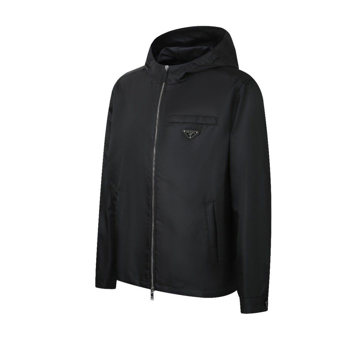 260323 New high-quality bagged recycled nylon hooded coat