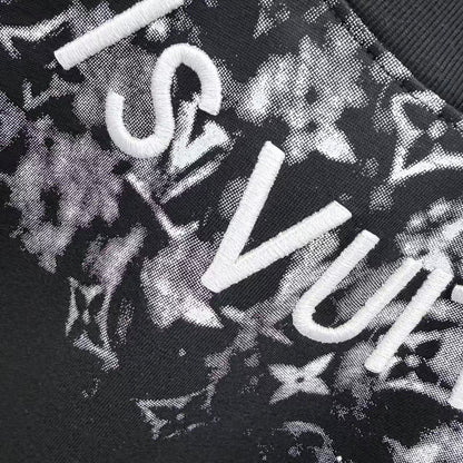260323 New high-quality T-shirt with printed and embroidered collar design