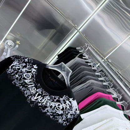 260323 New high-quality T-shirt with printed and embroidered collar design