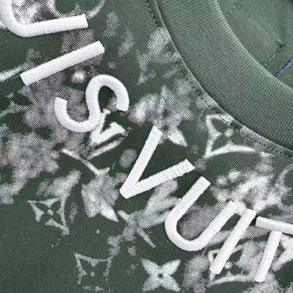 260323 New high-quality T-shirt with printed and embroidered collar design