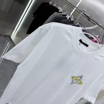260323 New high-quality simple embroidery design T-shirt