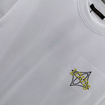 260323 New high-quality simple embroidery design T-shirt