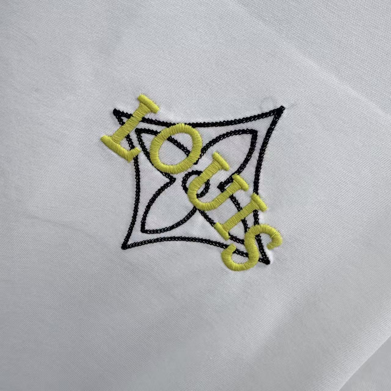 260323 New high-quality simple embroidery design T-shirt