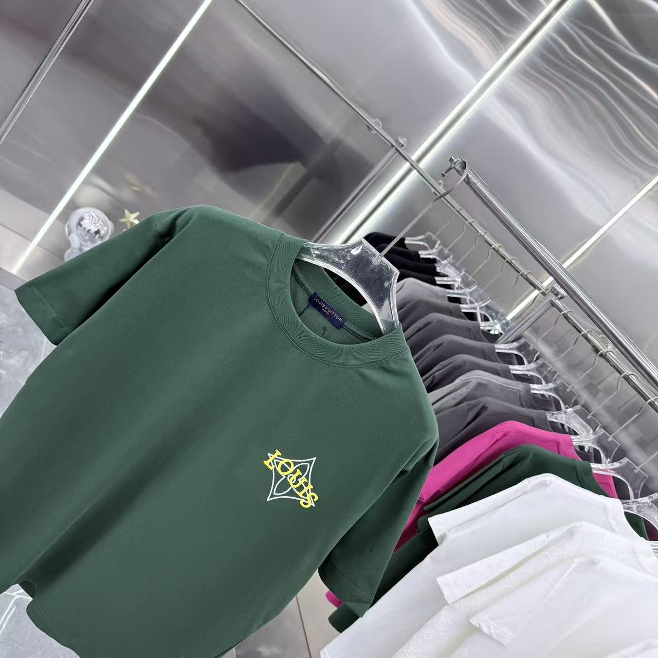 260323 New high-quality simple embroidery design T-shirt