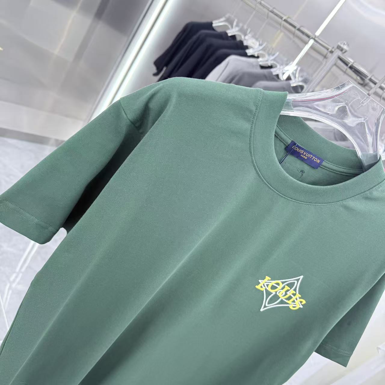 260323 New high-quality simple embroidery design T-shirt