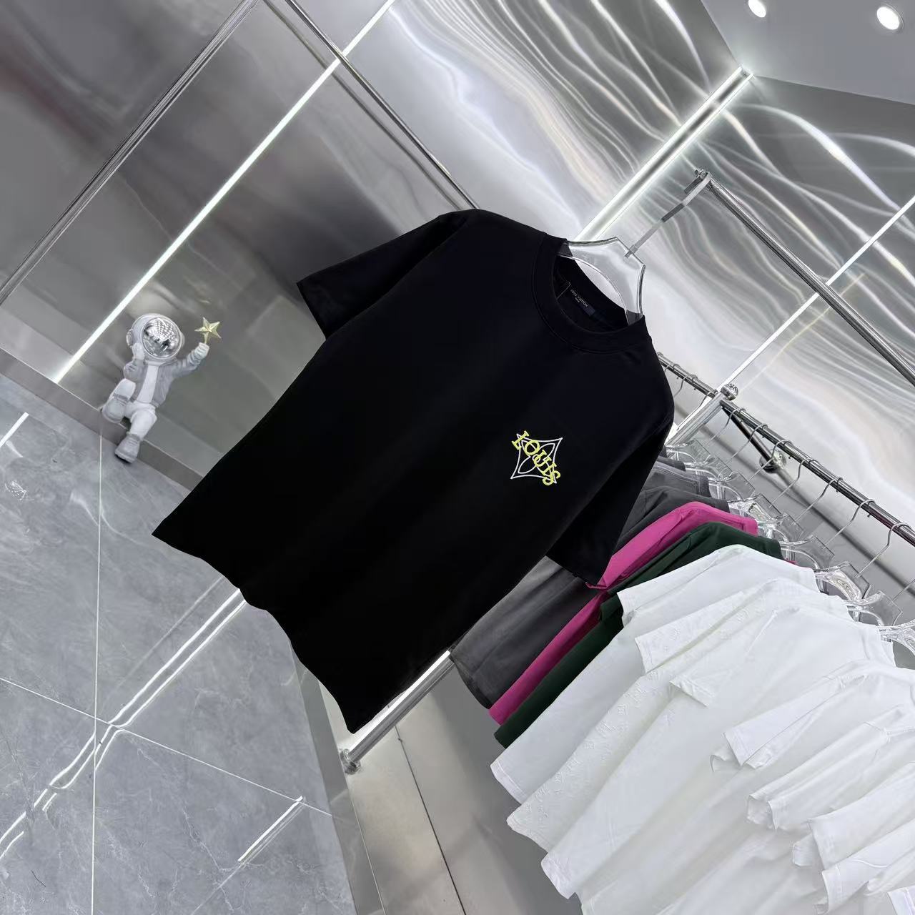 260323 New high-quality simple embroidery design T-shirt