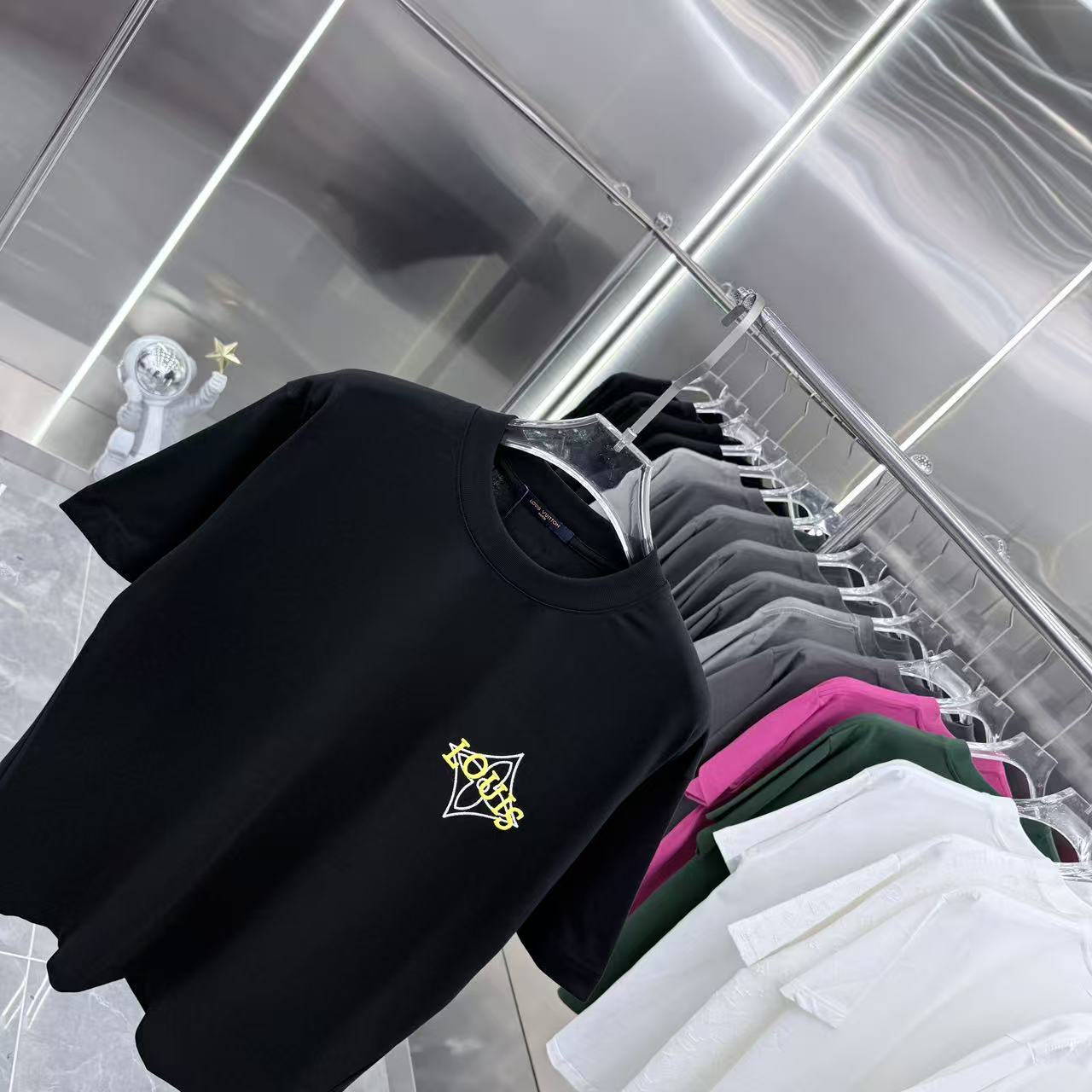 260323 New high-quality simple embroidery design T-shirt