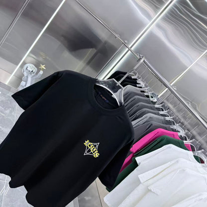 260323 New high-quality simple embroidery design T-shirt