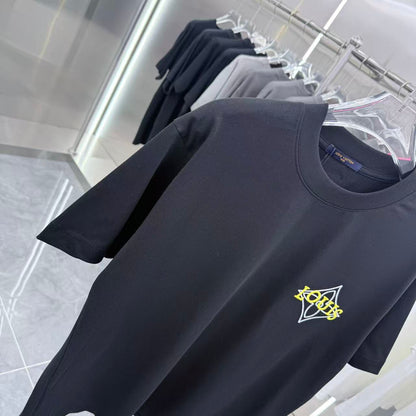 260323 New high-quality simple embroidery design T-shirt