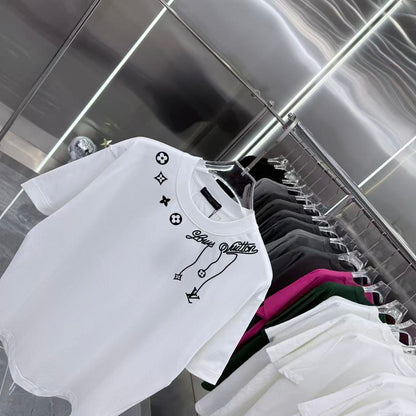 260323 New high-quality night-time illuminated fabric T-shirt