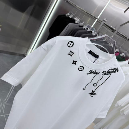 260323 New high-quality night-time illuminated fabric T-shirt