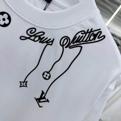 260323 New high-quality night-time illuminated fabric T-shirt