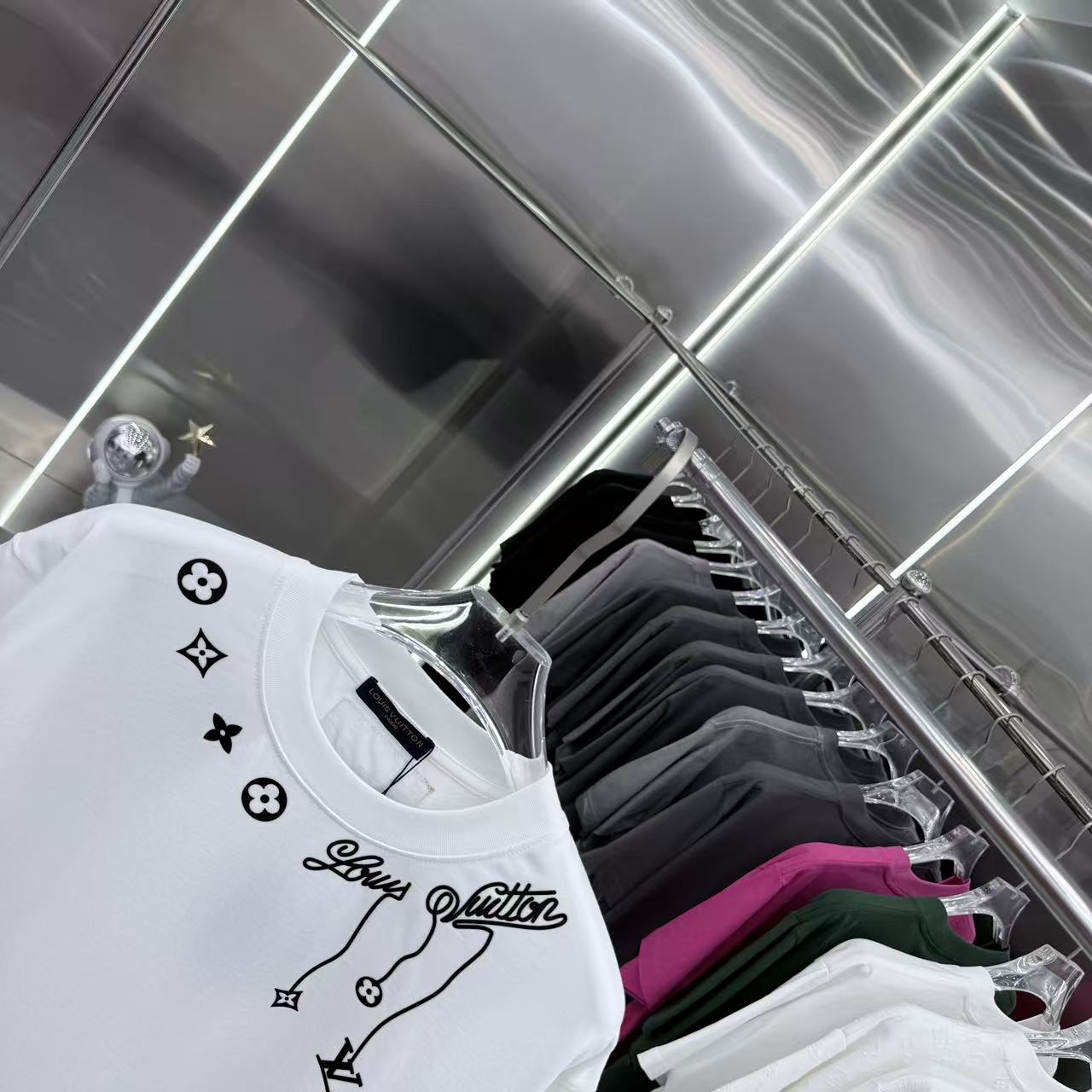260323 New high-quality night-time illuminated fabric T-shirt
