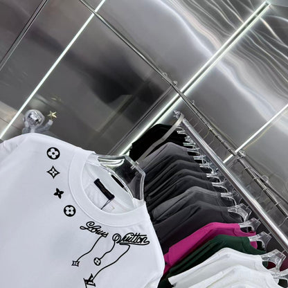 260323 New high-quality night-time illuminated fabric T-shirt