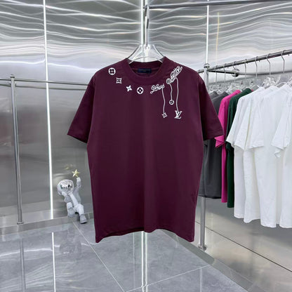 260323 New high-quality night-time illuminated fabric T-shirt