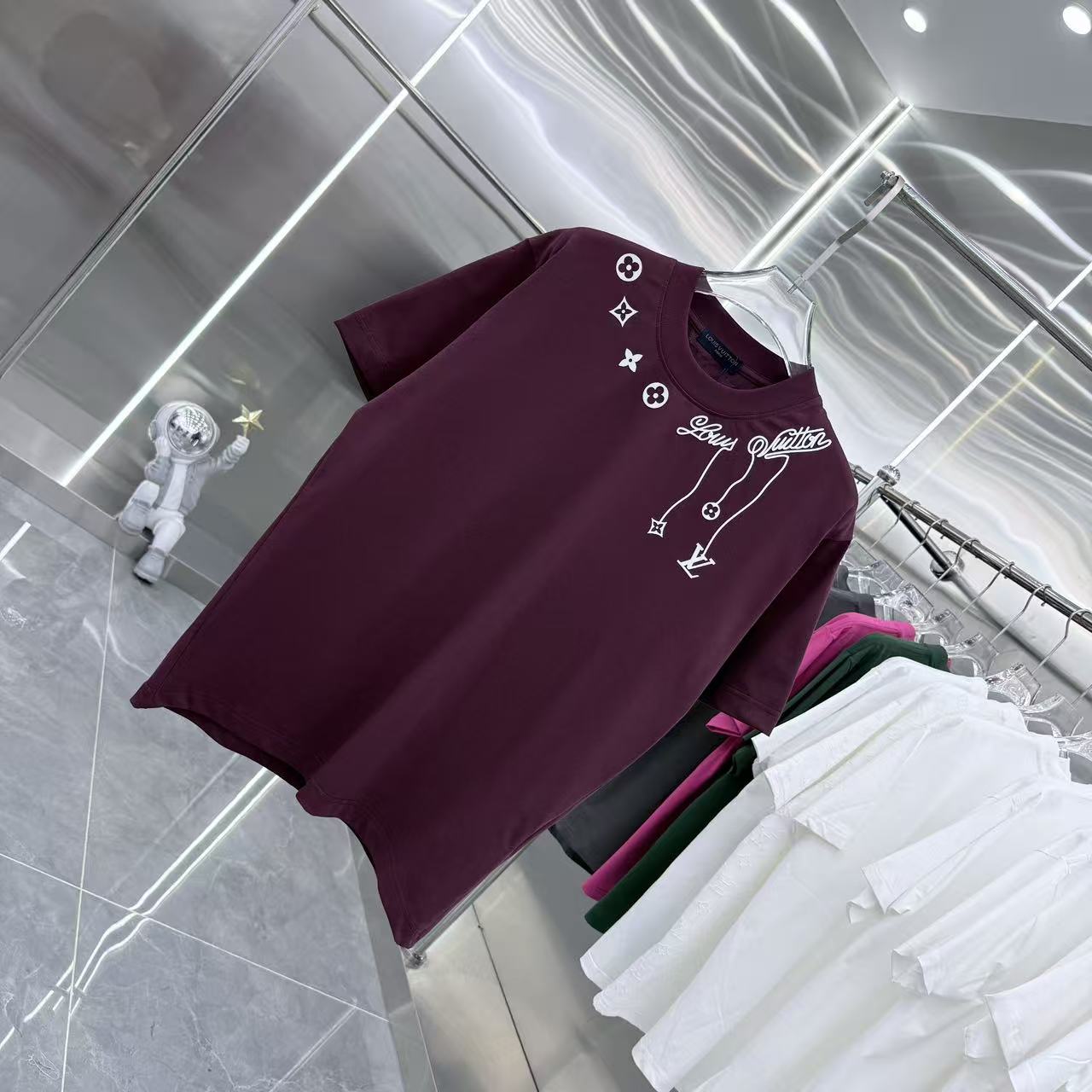 260323 New high-quality night-time illuminated fabric T-shirt