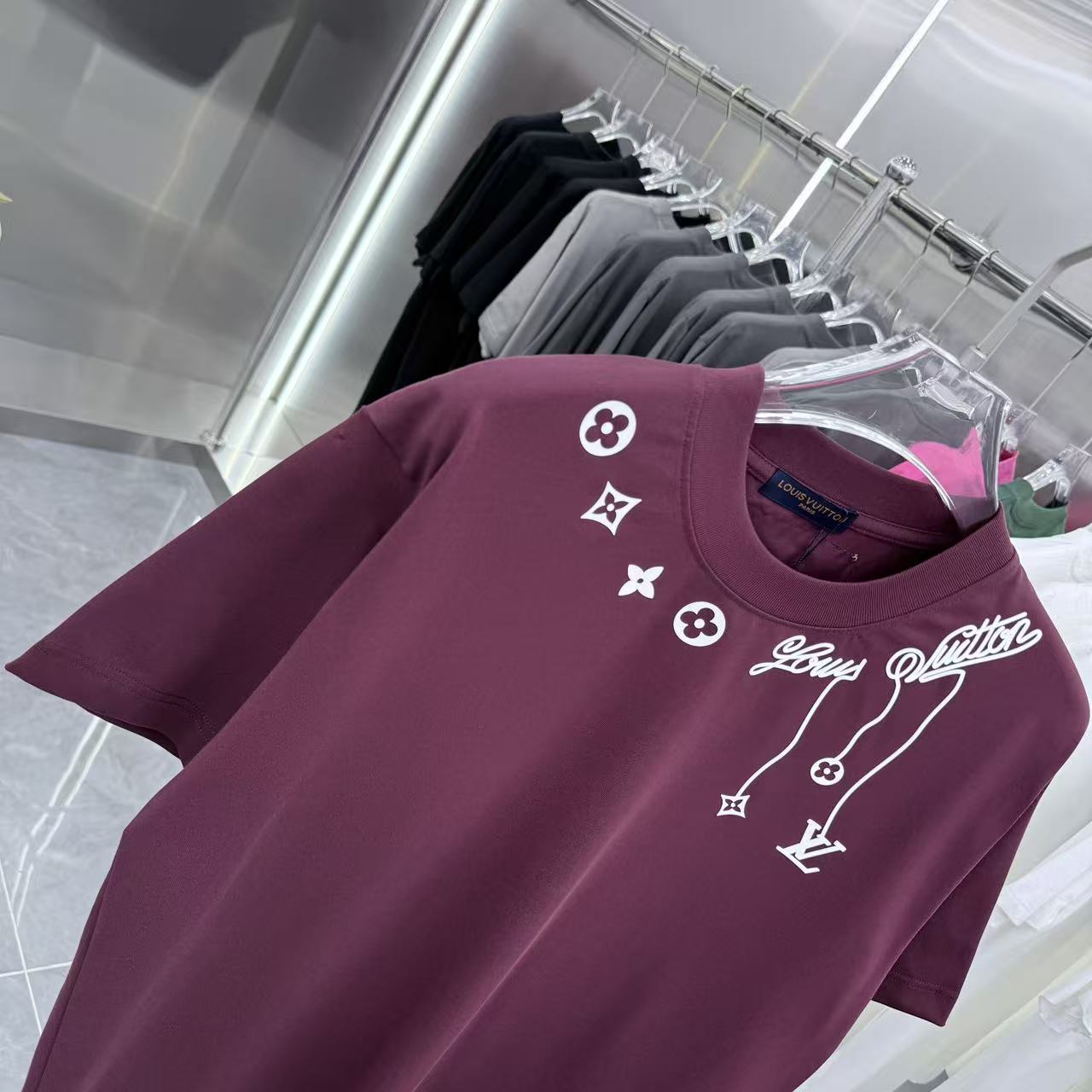 260323 New high-quality night-time illuminated fabric T-shirt