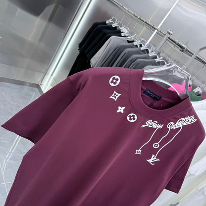 260323 New high-quality night-time illuminated fabric T-shirt
