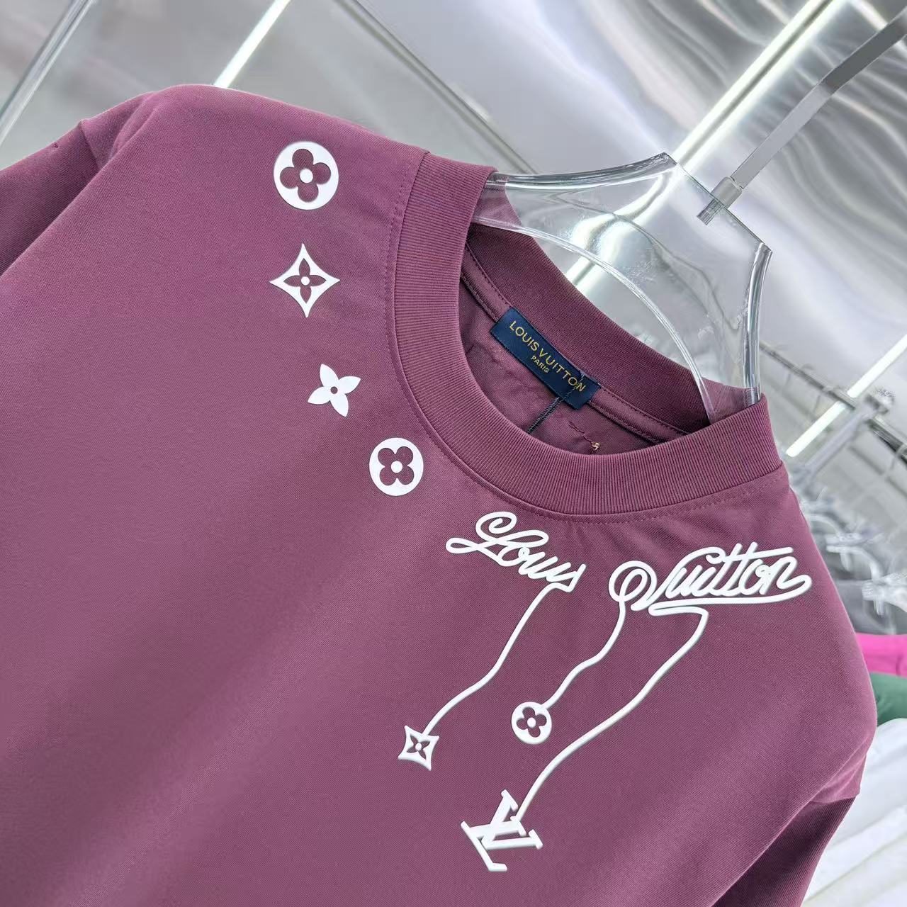 260323 New high-quality night-time illuminated fabric T-shirt