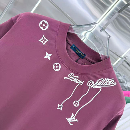 260323 New high-quality night-time illuminated fabric T-shirt