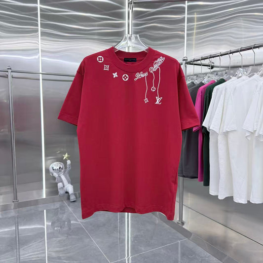 260323 New high-quality night-time illuminated fabric T-shirt