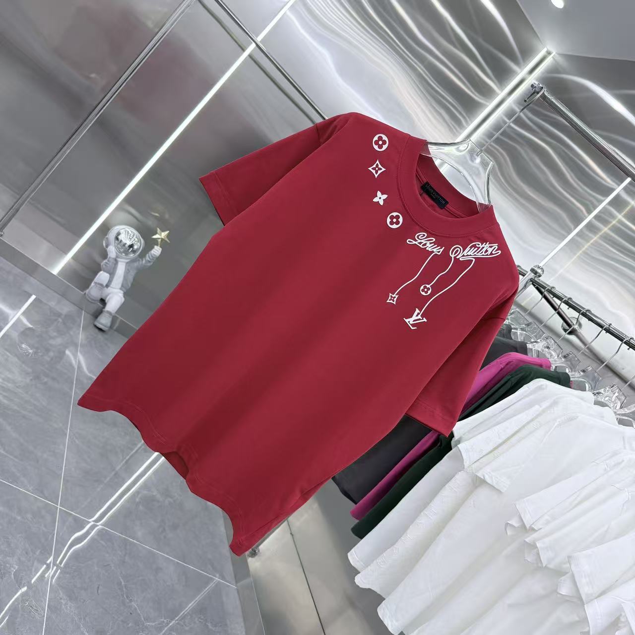 260323 New high-quality night-time illuminated fabric T-shirt