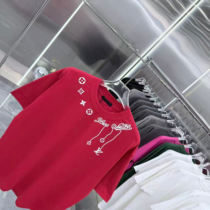 260323 New high-quality night-time illuminated fabric T-shirt