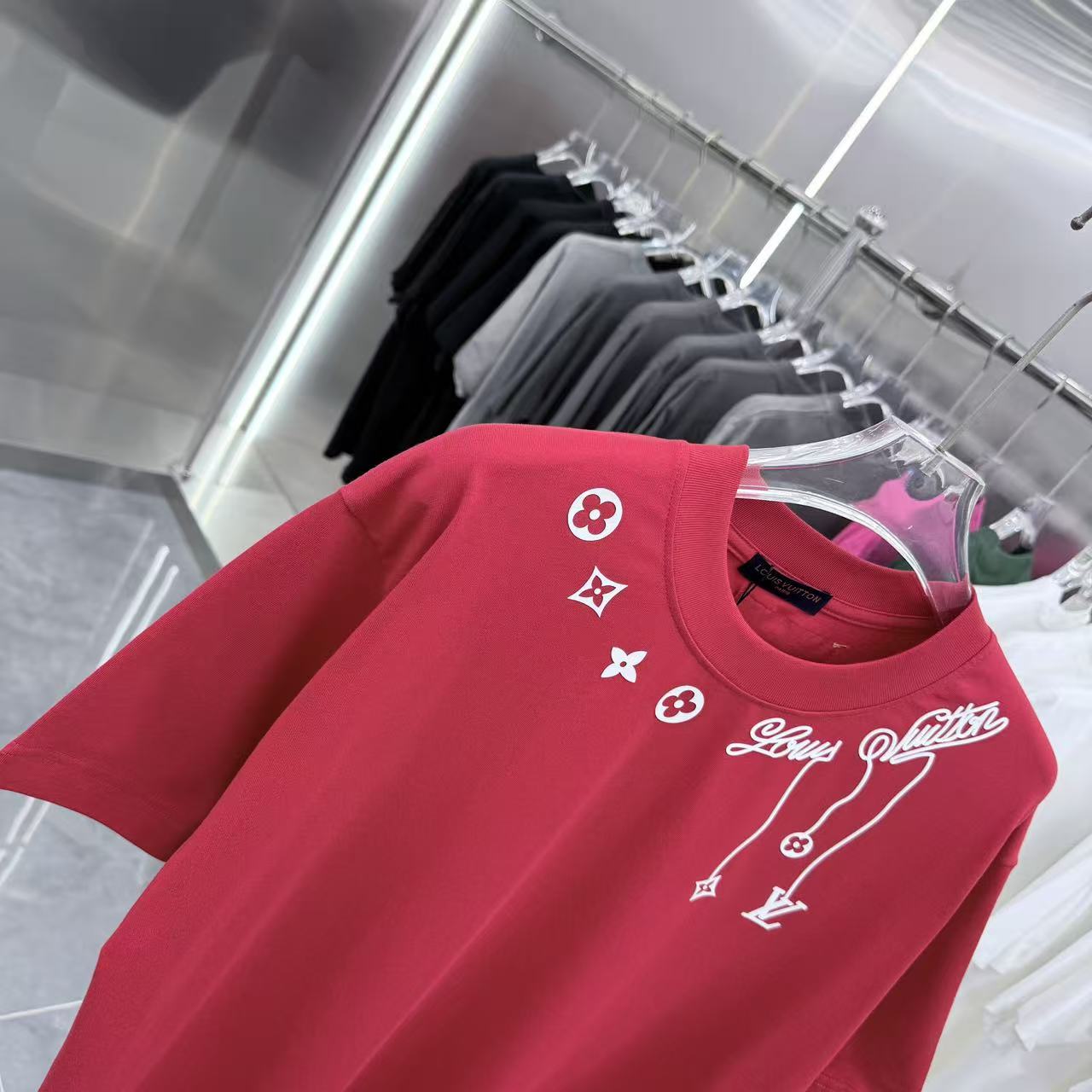 260323 New high-quality night-time illuminated fabric T-shirt