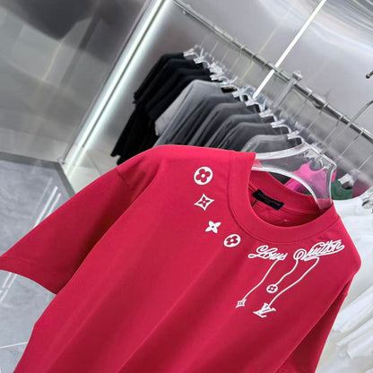 260323 New high-quality night-time illuminated fabric T-shirt