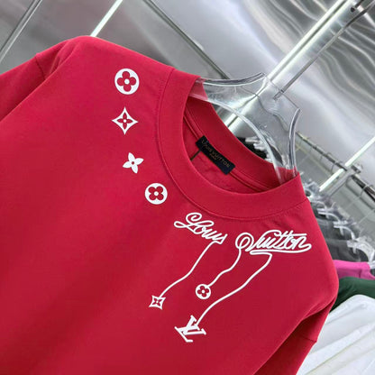 260323 New high-quality night-time illuminated fabric T-shirt